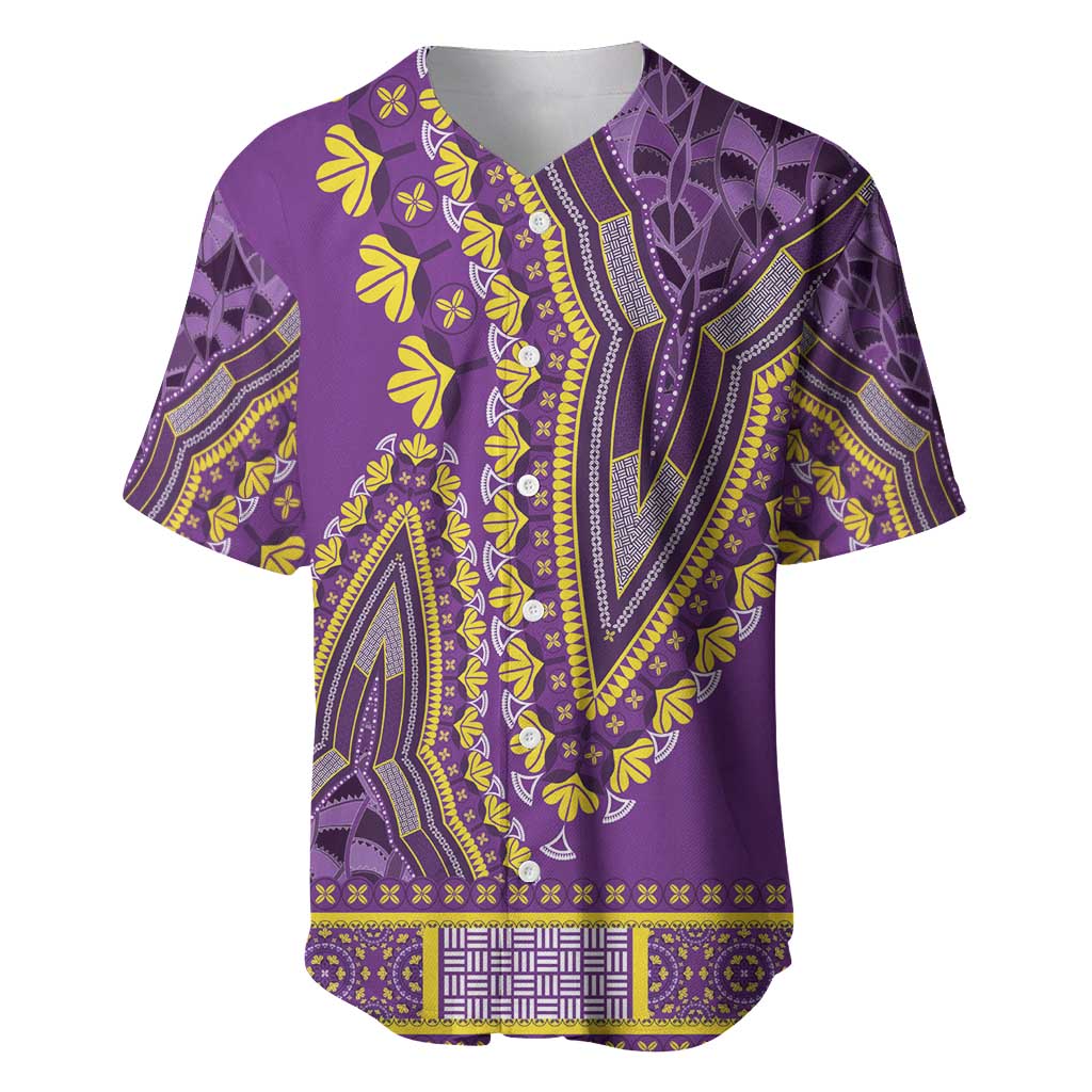 Dashiki Baseball Jersey Luxury Afro - Violet LT7