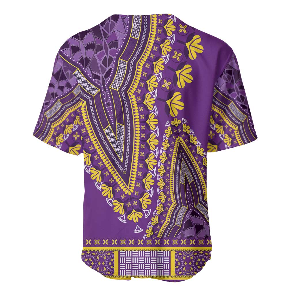 Dashiki Baseball Jersey Luxury Afro - Violet LT7