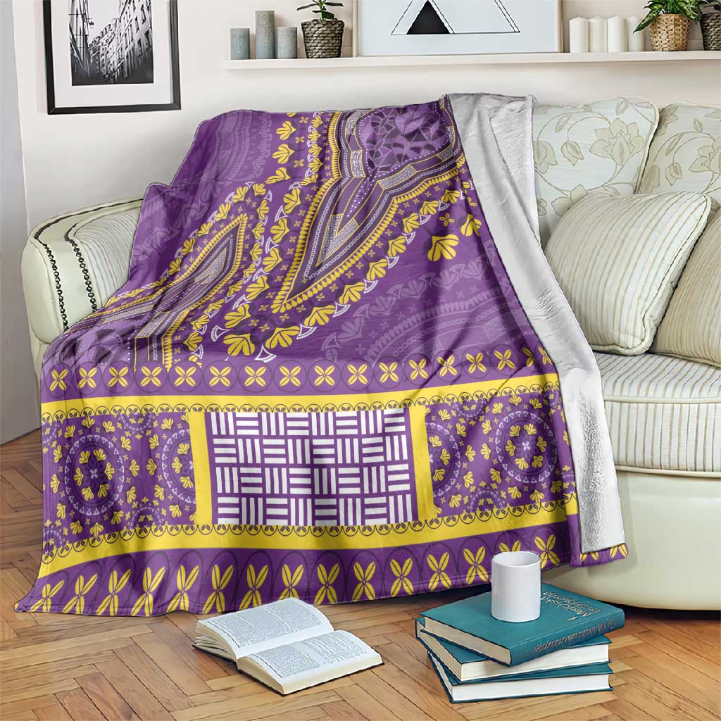 Dashiki Blanket Luxury Afro - Violet LT7