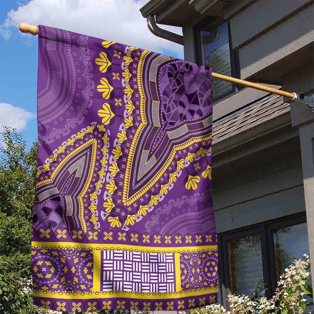 Dashiki Garden Flag Luxury Afro - Violet LT7