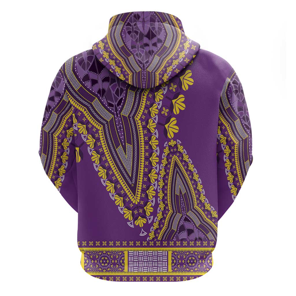 African Dashiki Hoodie Luxury Violet LT7