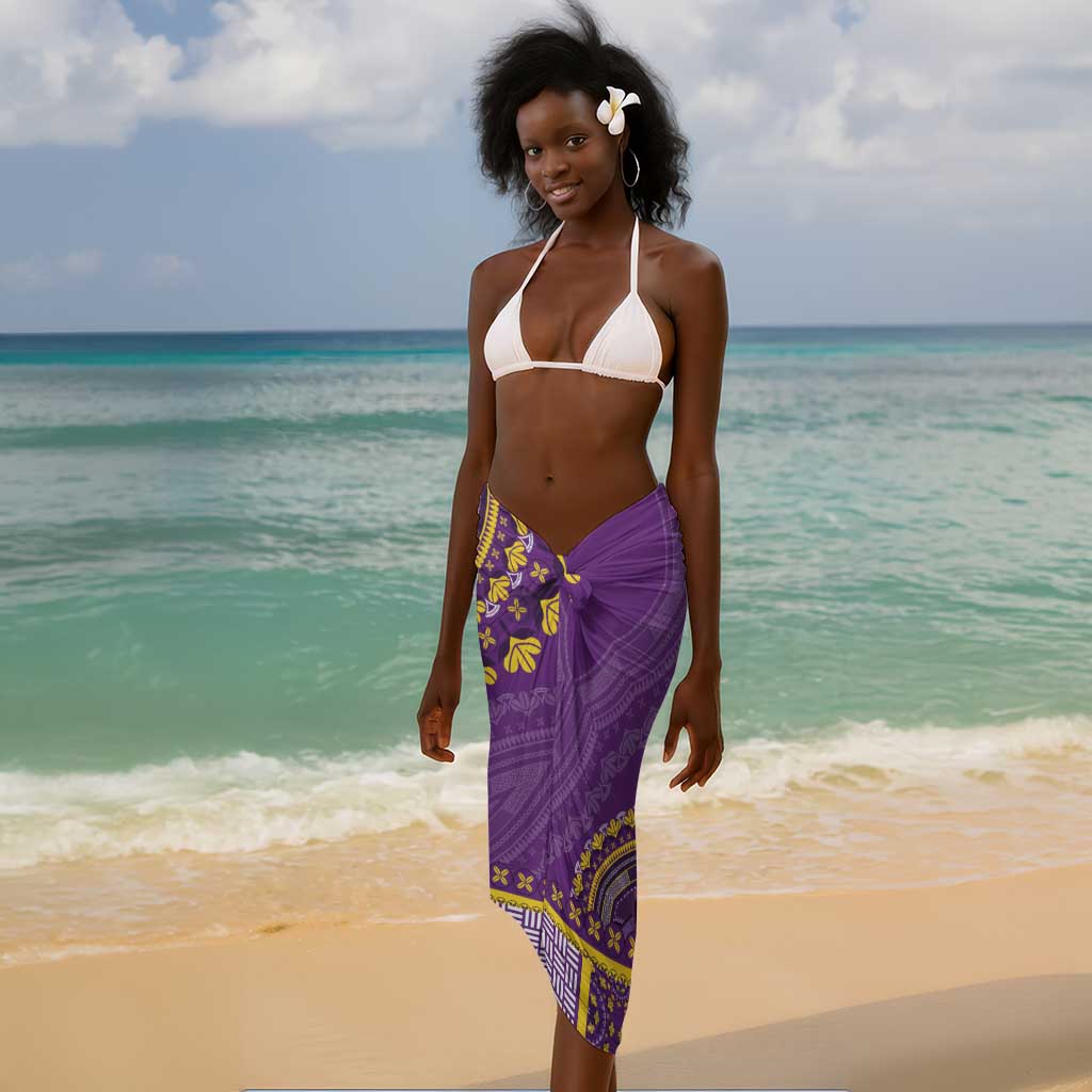 Dashiki Sarong Luxury Afro - Violet LT7