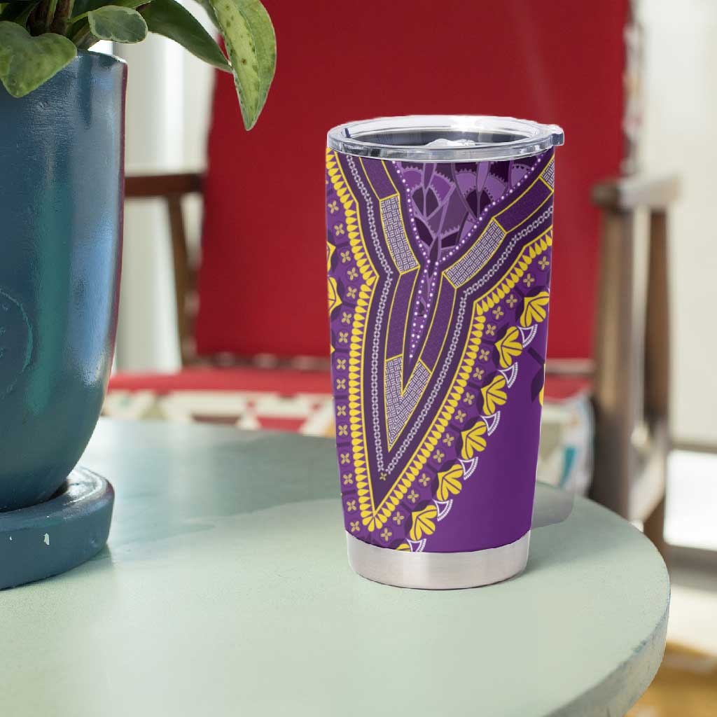 Dashiki Tumbler Cup Luxury Afro - Violet LT7