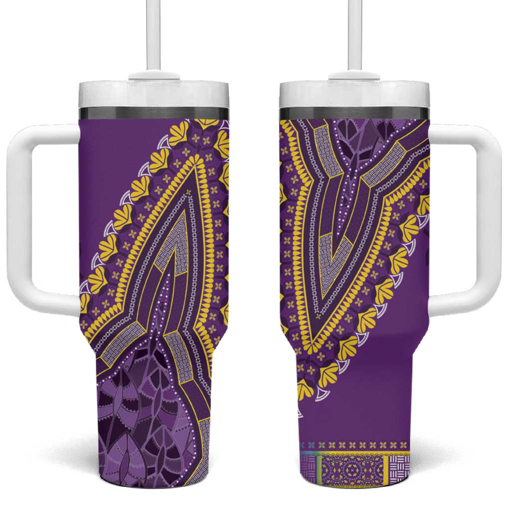 Dashiki Tumbler With Handle Luxury Afro - Violet LT7