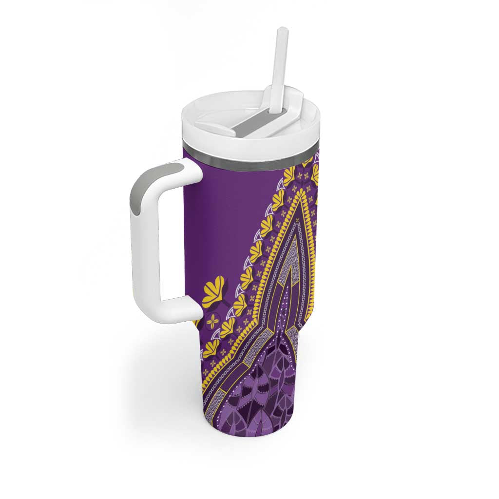 Dashiki Tumbler With Handle Luxury Afro - Violet LT7