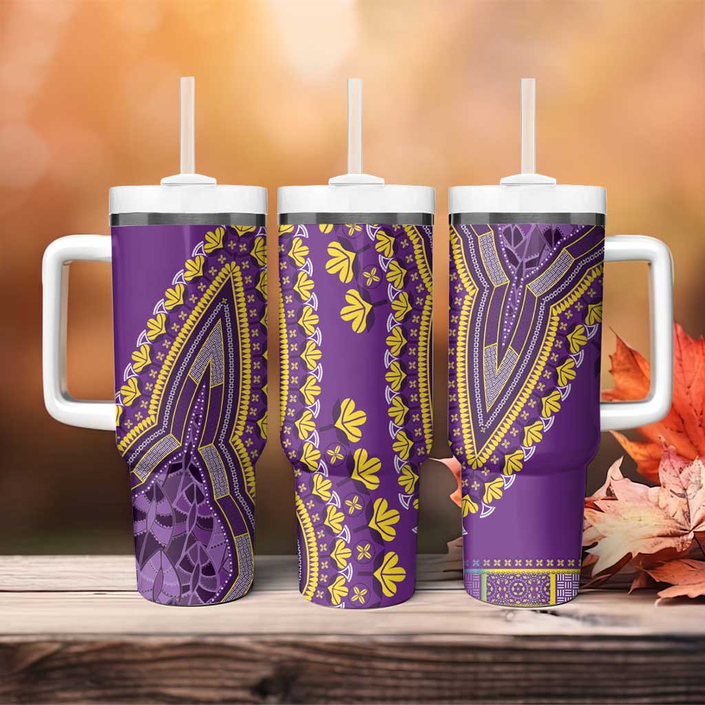 Dashiki Tumbler With Handle Luxury Afro - Violet LT7