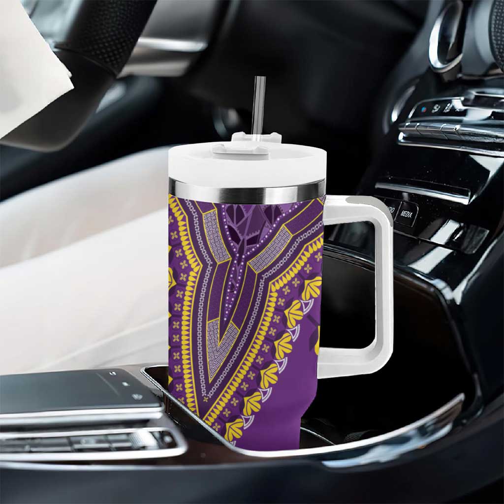 Dashiki Tumbler With Handle Luxury Afro - Violet LT7