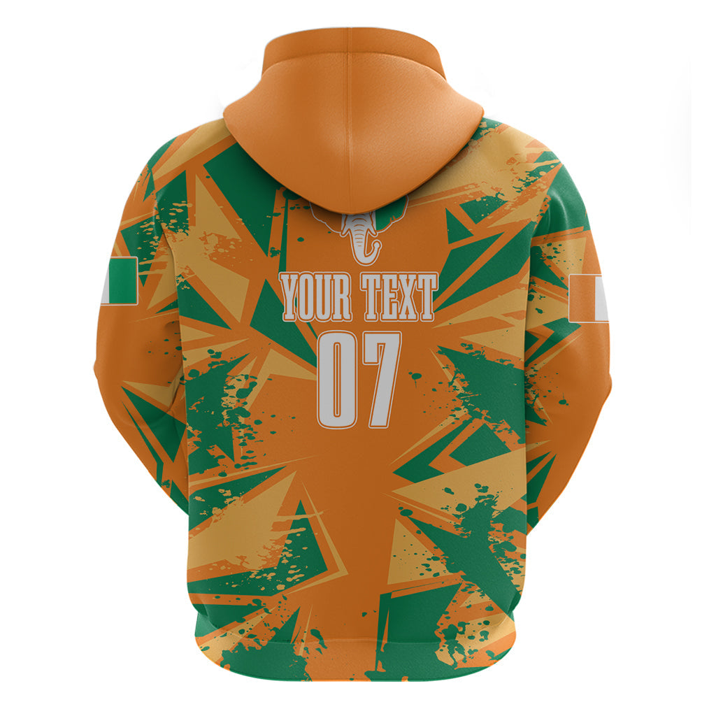 Ivory Coast Football Custom Hoodie Les Elephants Champions LT7