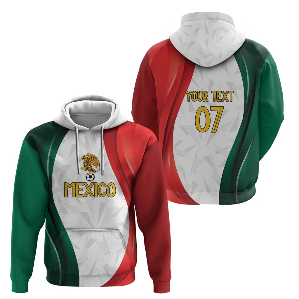 Custom Mexico Football Hoodie El Tricolor Viva Champions LT7