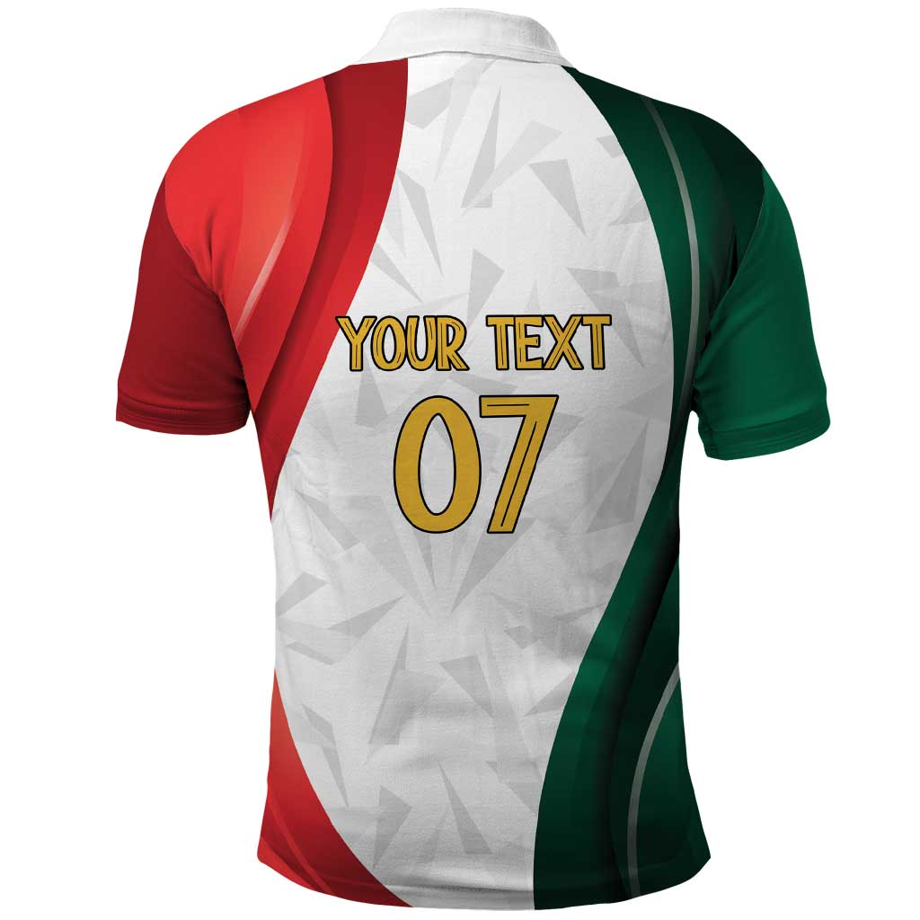 Custom Mexico Football Polo Shirt El Tricolor Viva Champions LT7
