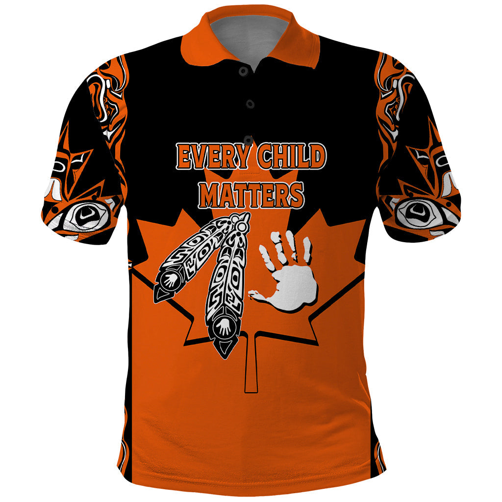 Personalised Canada Indigenous Polo Shirt Every Child Matters LT7