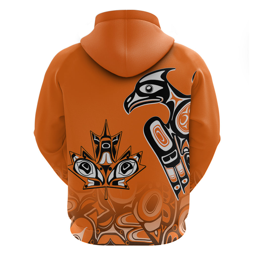Canada Indigenous Hoodie Aboriginal Bird Art - Every Child Matters LT7