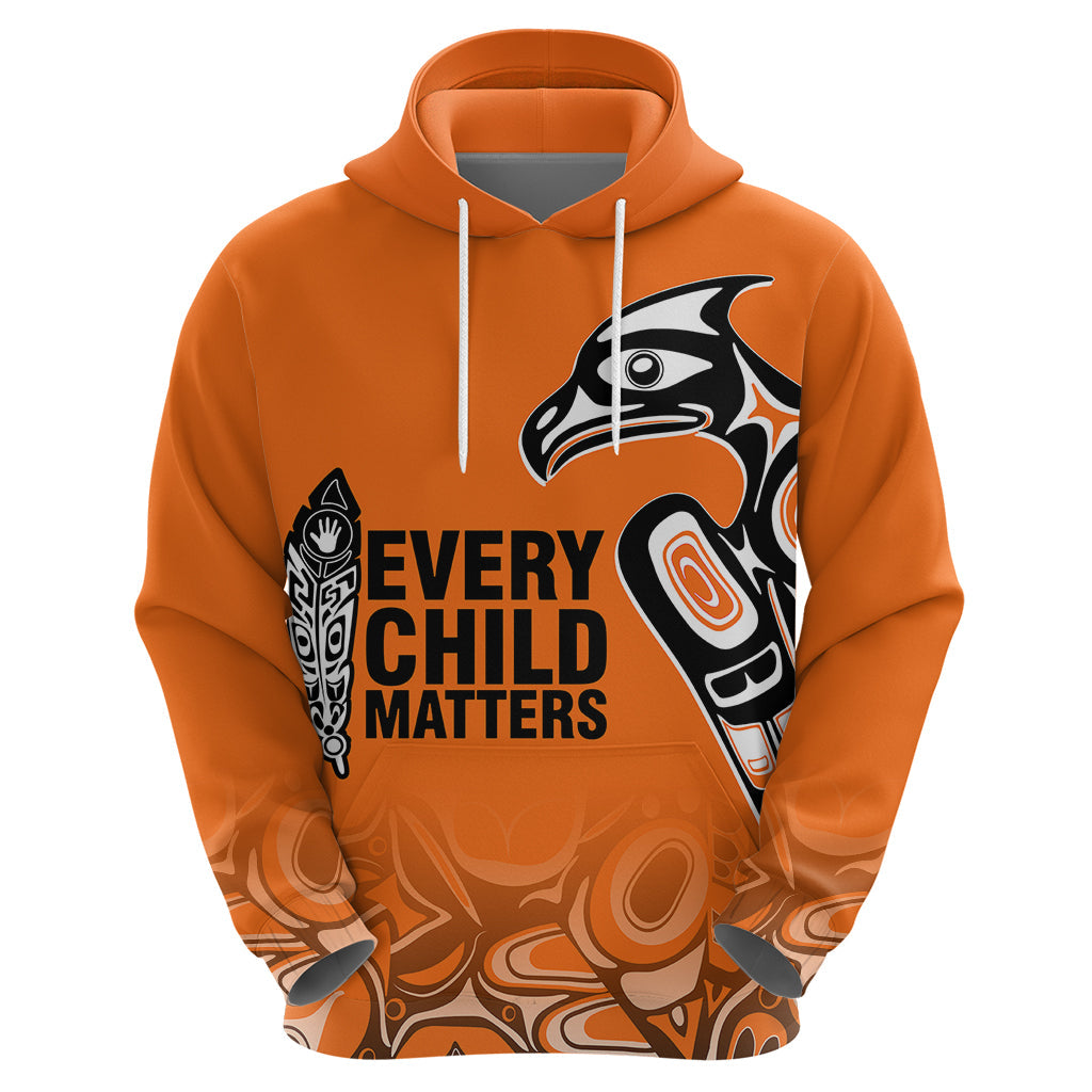 Canada Indigenous Hoodie Aboriginal Bird Art - Every Child Matters LT7
