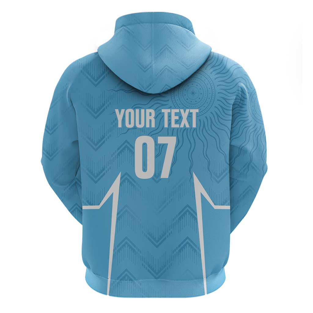 Uruguay Football 2024 Custom Hoodie Los Charruas Sol de Mayo Ornamental Style LT7