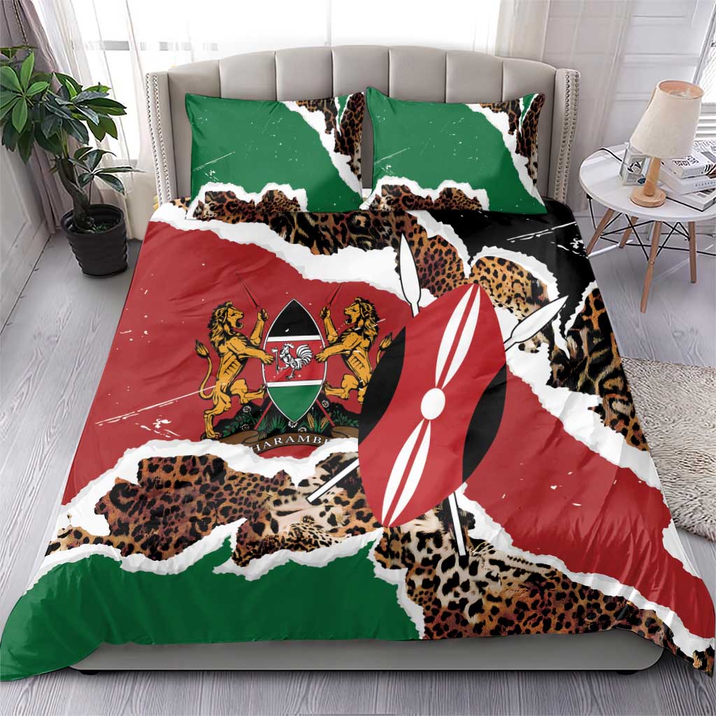 Kenya Bedding Set Mix Animal Skin Pattern Grunge Style LT7