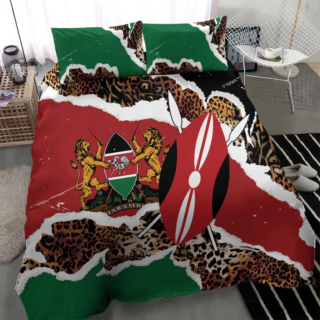Kenya Bedding Set Mix Animal Skin Pattern Grunge Style LT7
