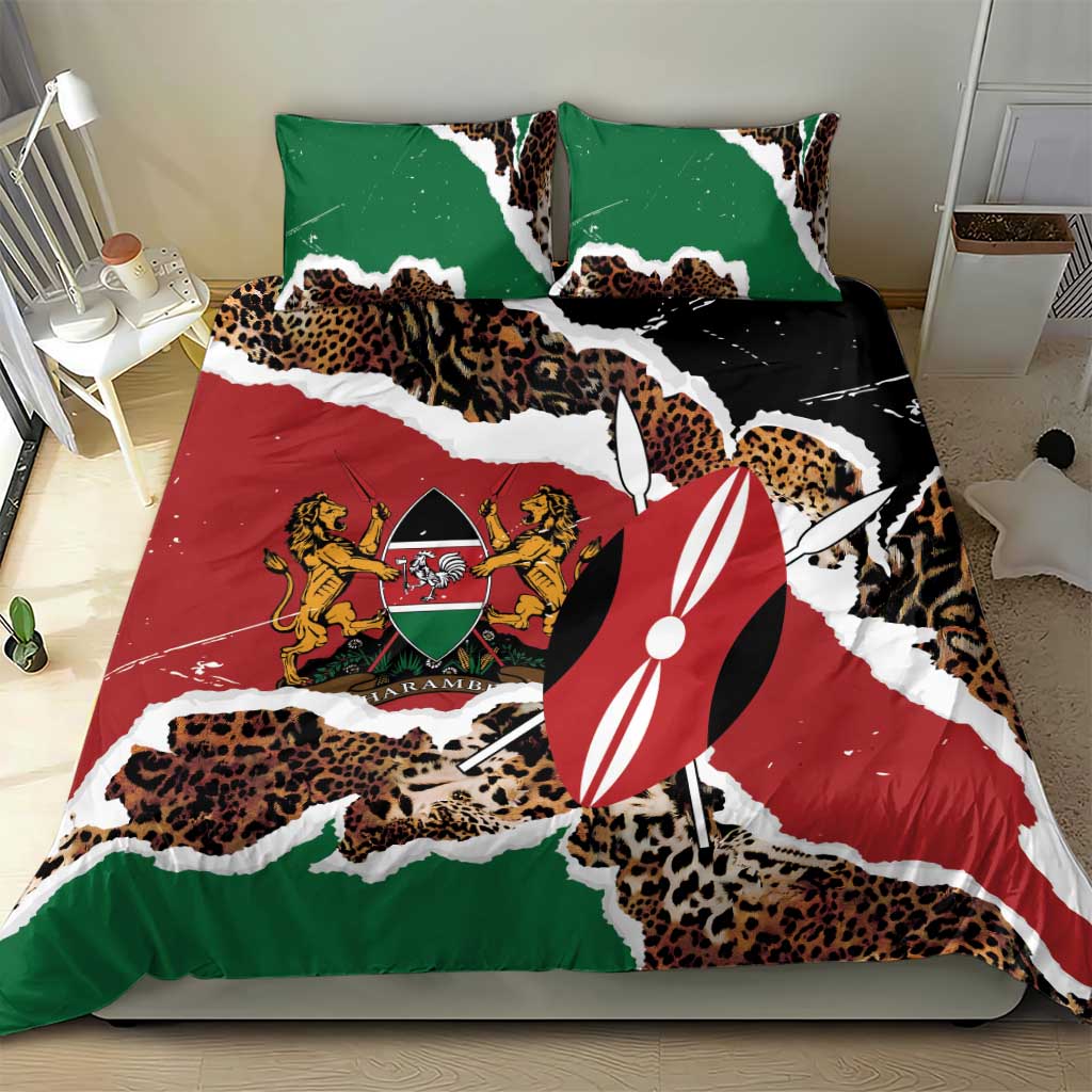 Kenya Bedding Set Mix Animal Skin Pattern Grunge Style LT7
