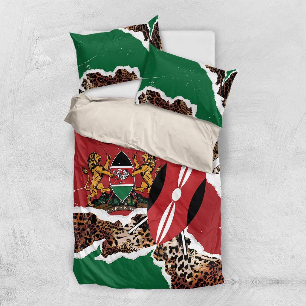 Kenya Bedding Set Mix Animal Skin Pattern Grunge Style LT7