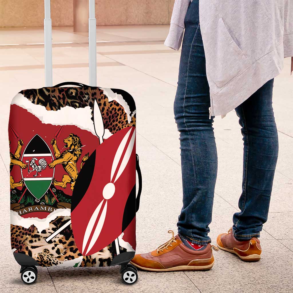 Kenya Grunge Luggage Cover Mix Animal Skin Pattern LT7
