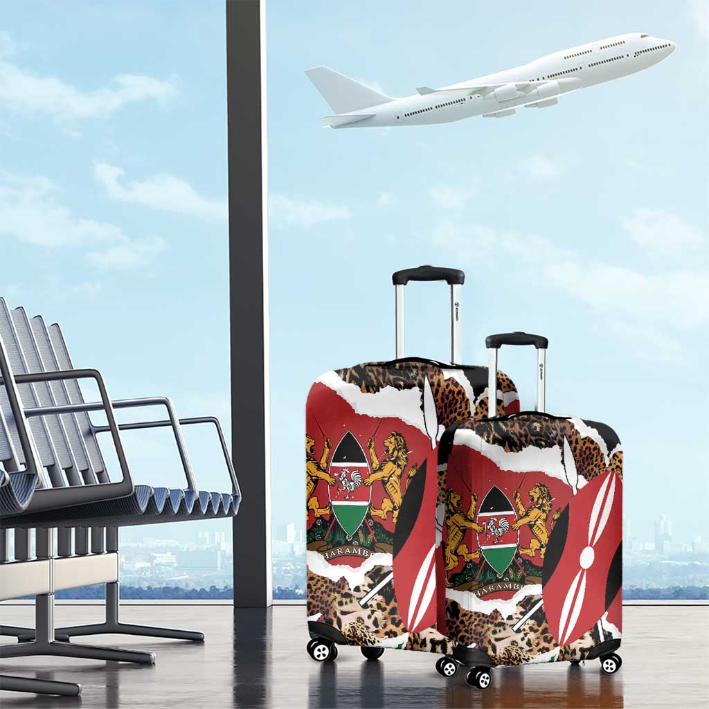 Kenya Grunge Luggage Cover Mix Animal Skin Pattern LT7