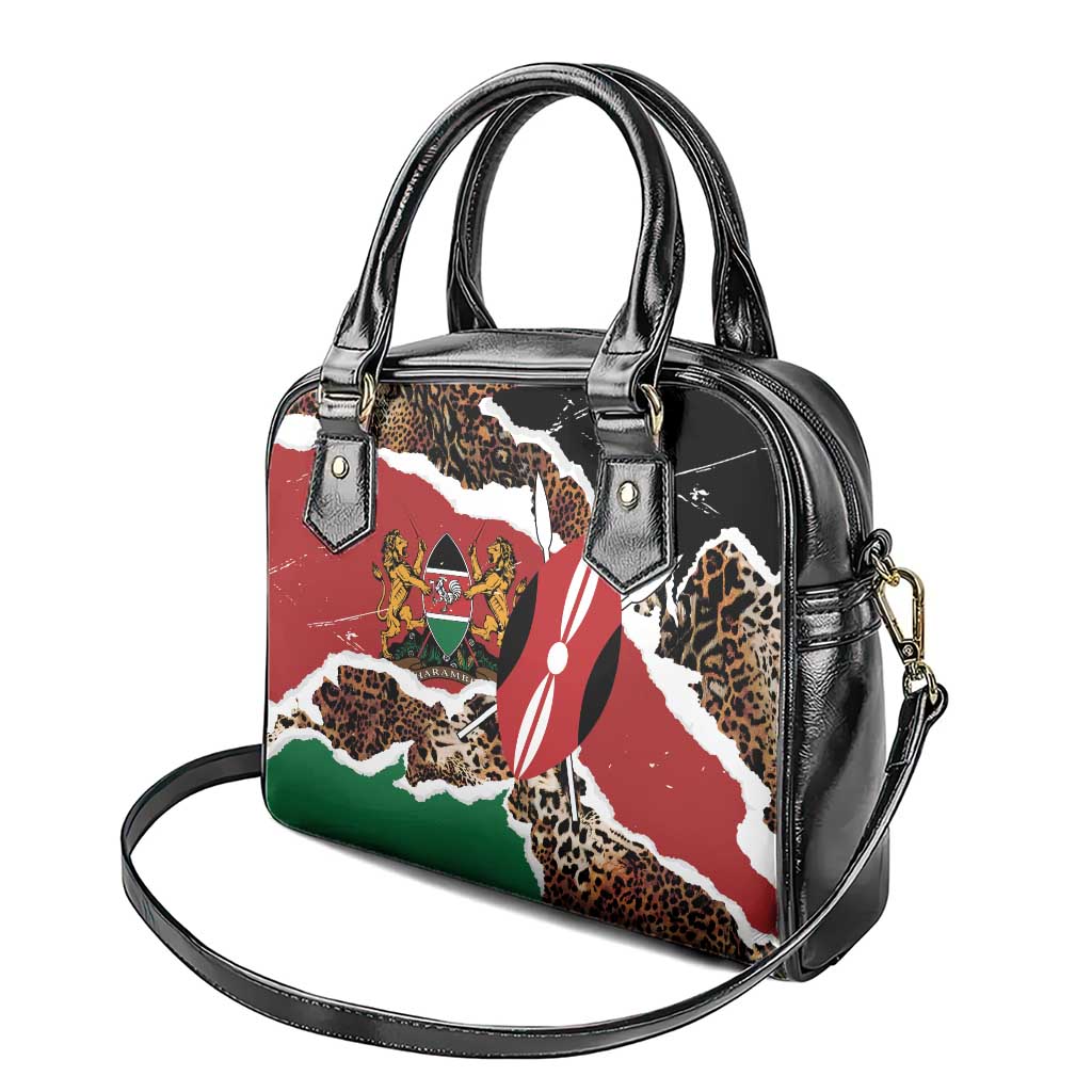 Kenya Grunge Shoulder Handbag Mix Animal Skin Pattern LT7