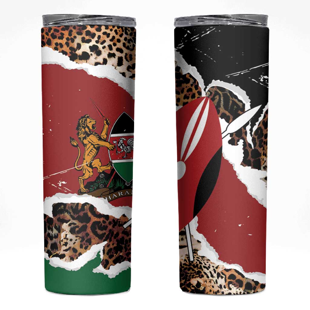 Kenya Skinny Tumbler Mix Animal Skin Pattern Grunge Style LT7