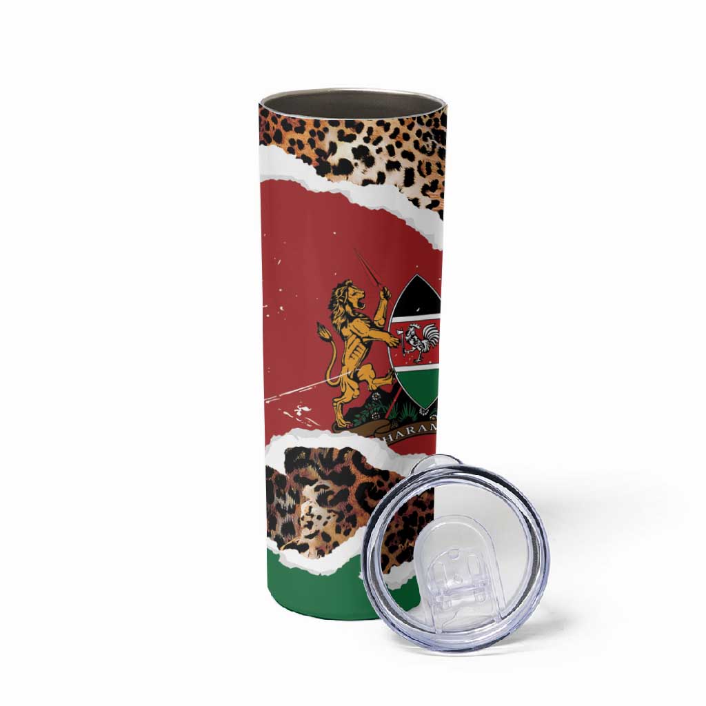Kenya Skinny Tumbler Mix Animal Skin Pattern Grunge Style LT7