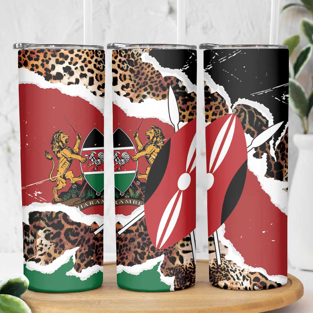 Kenya Skinny Tumbler Mix Animal Skin Pattern Grunge Style LT7