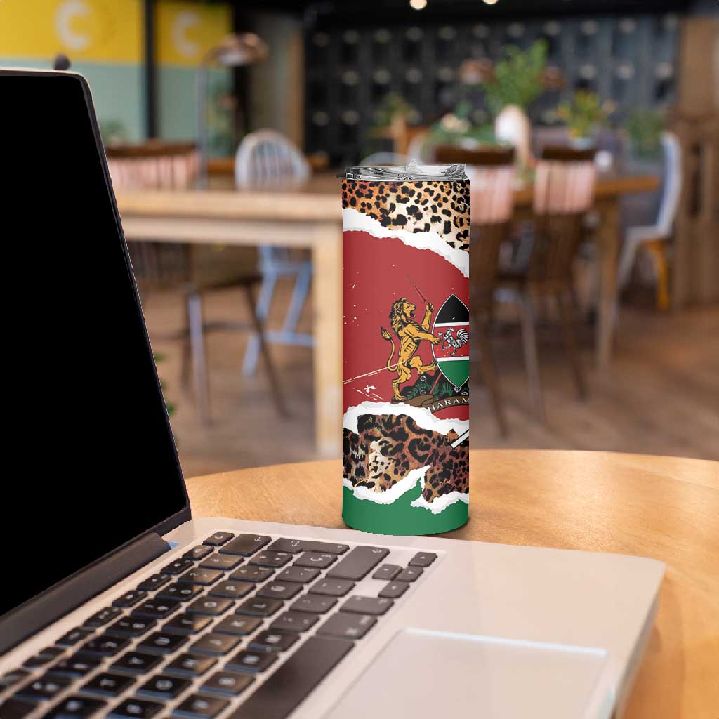Kenya Skinny Tumbler Mix Animal Skin Pattern Grunge Style LT7