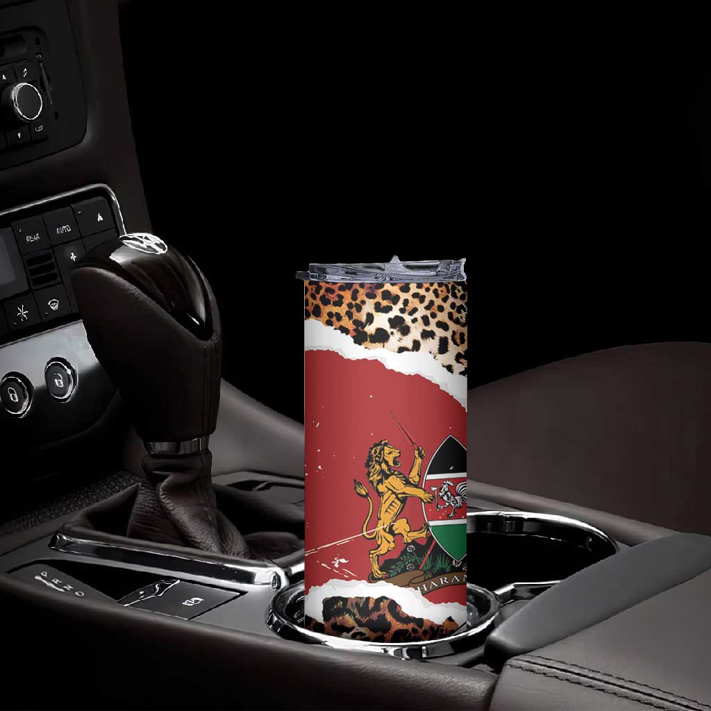 Kenya Skinny Tumbler Mix Animal Skin Pattern Grunge Style LT7
