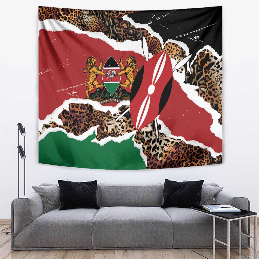 Kenya Tapestry Mix Animal Skin Pattern Grunge Style LT7