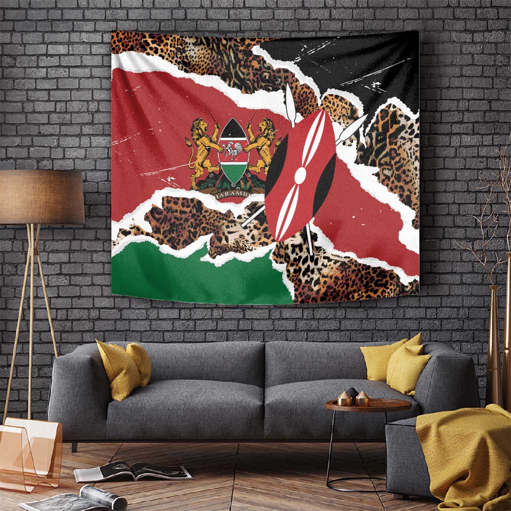 Kenya Tapestry Mix Animal Skin Pattern Grunge Style LT7