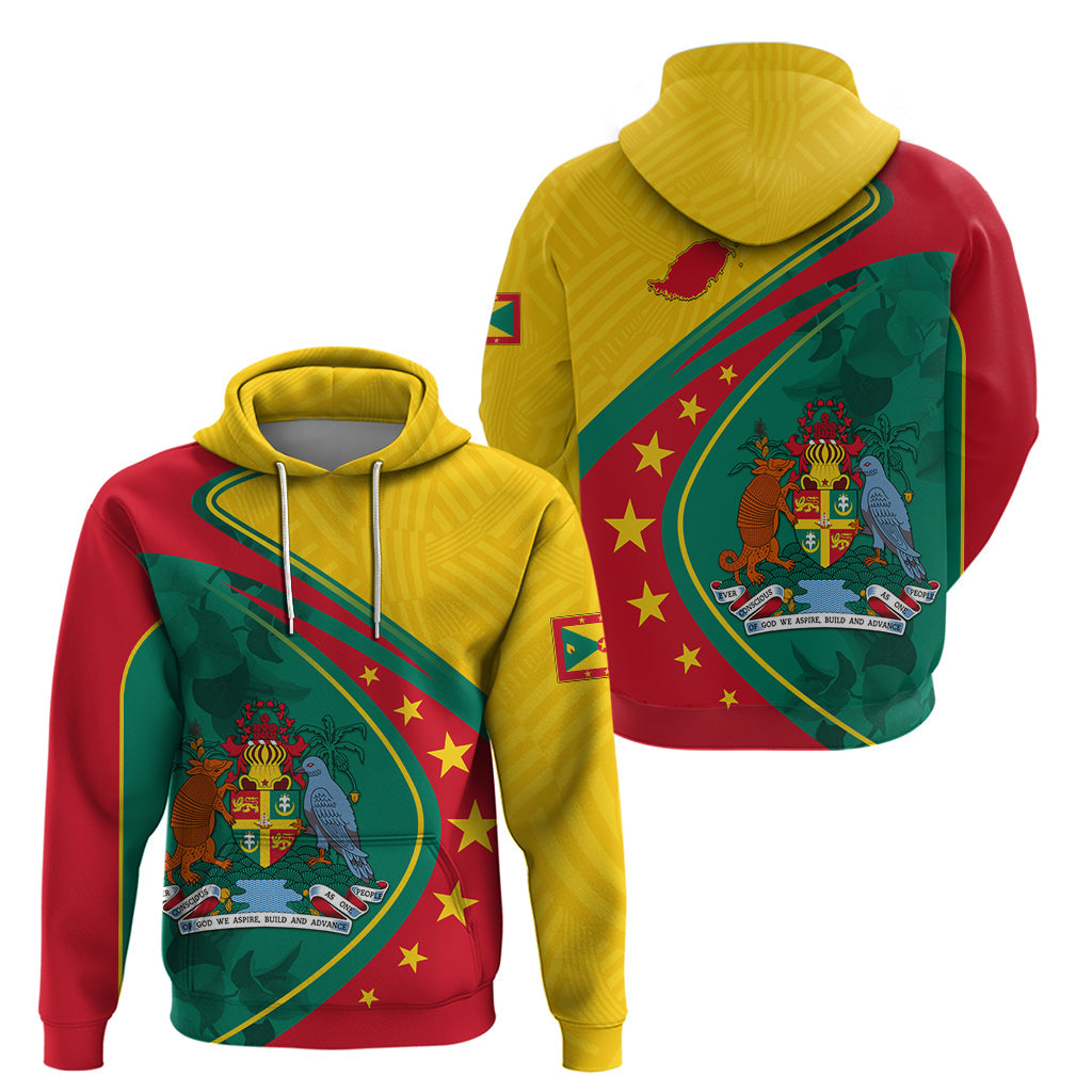 Grenada Hoodie Stars and Bougainvillea LT7
