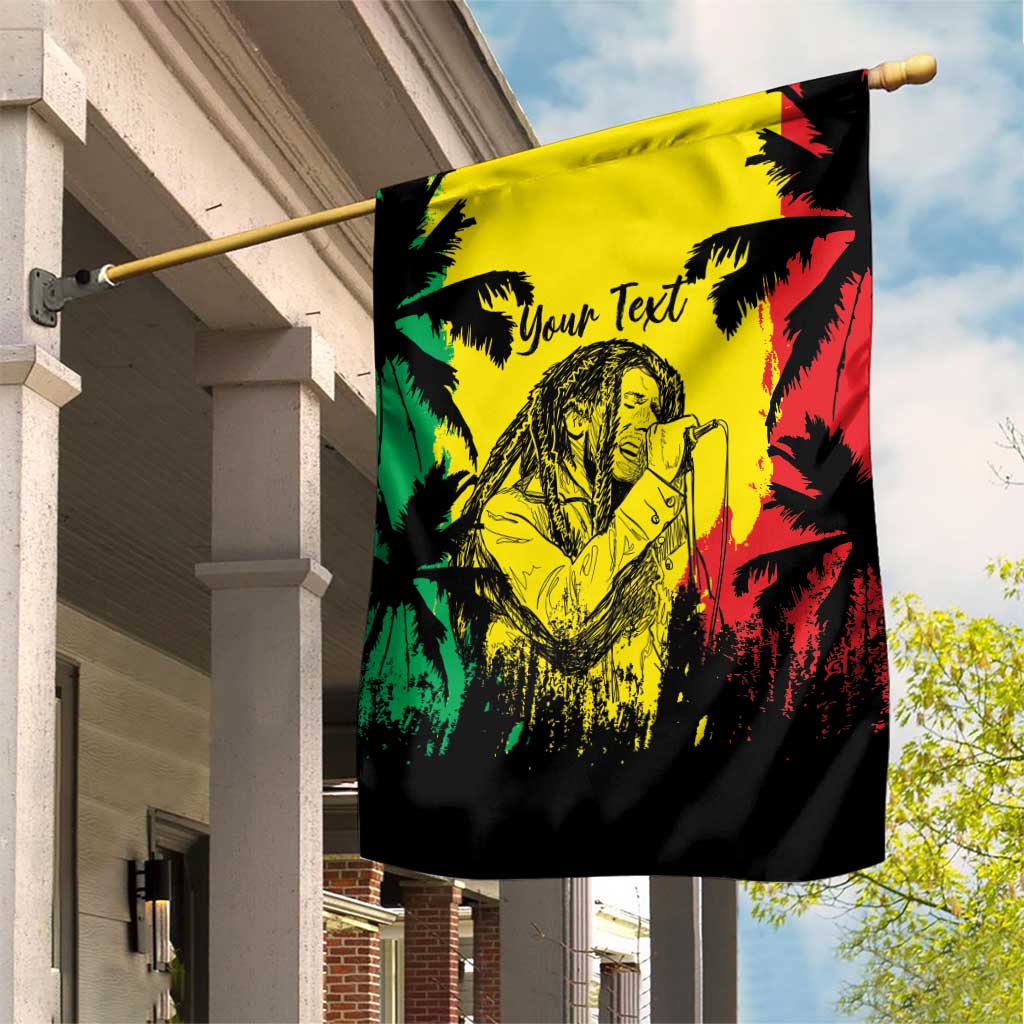 Reggae Soul B.Marley Personalized Garden Flag Tropical Grunge LT7