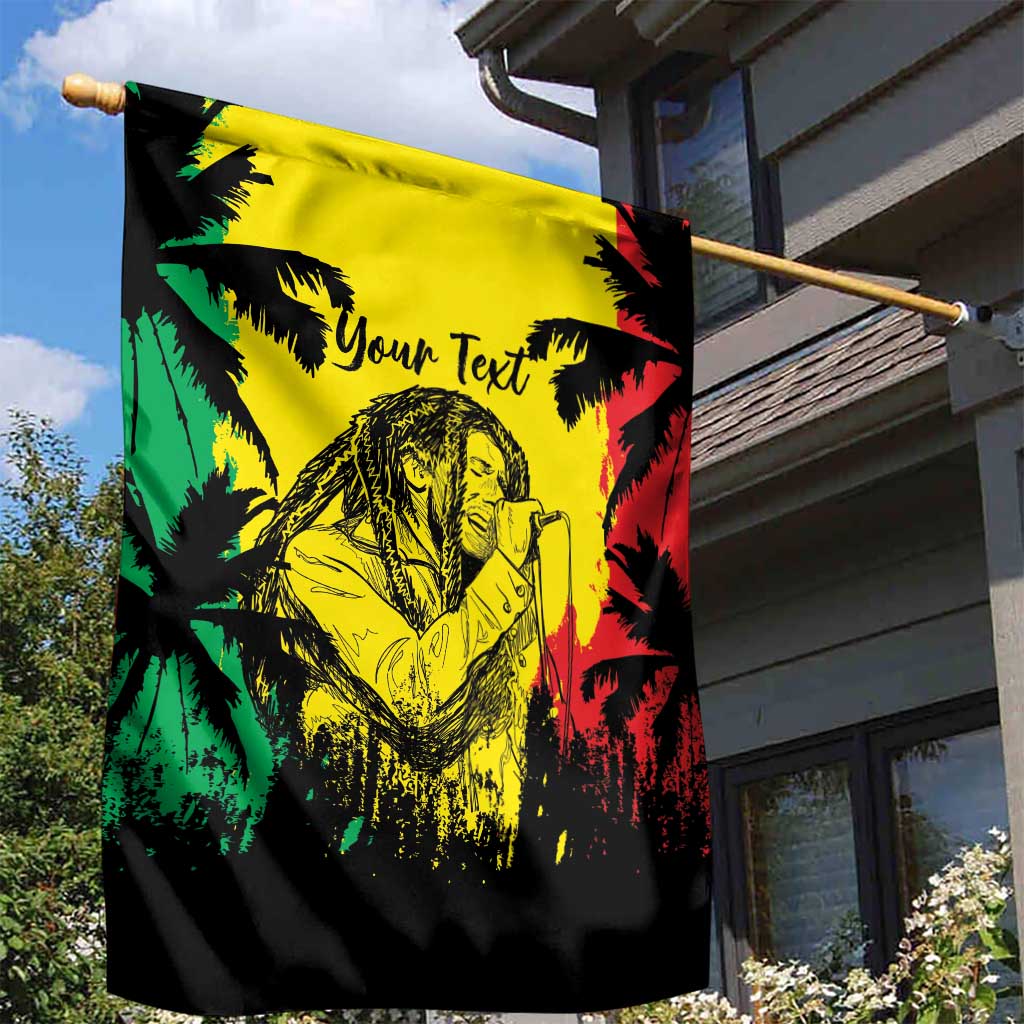 Reggae Soul B.Marley Personalized Garden Flag Tropical Grunge LT7