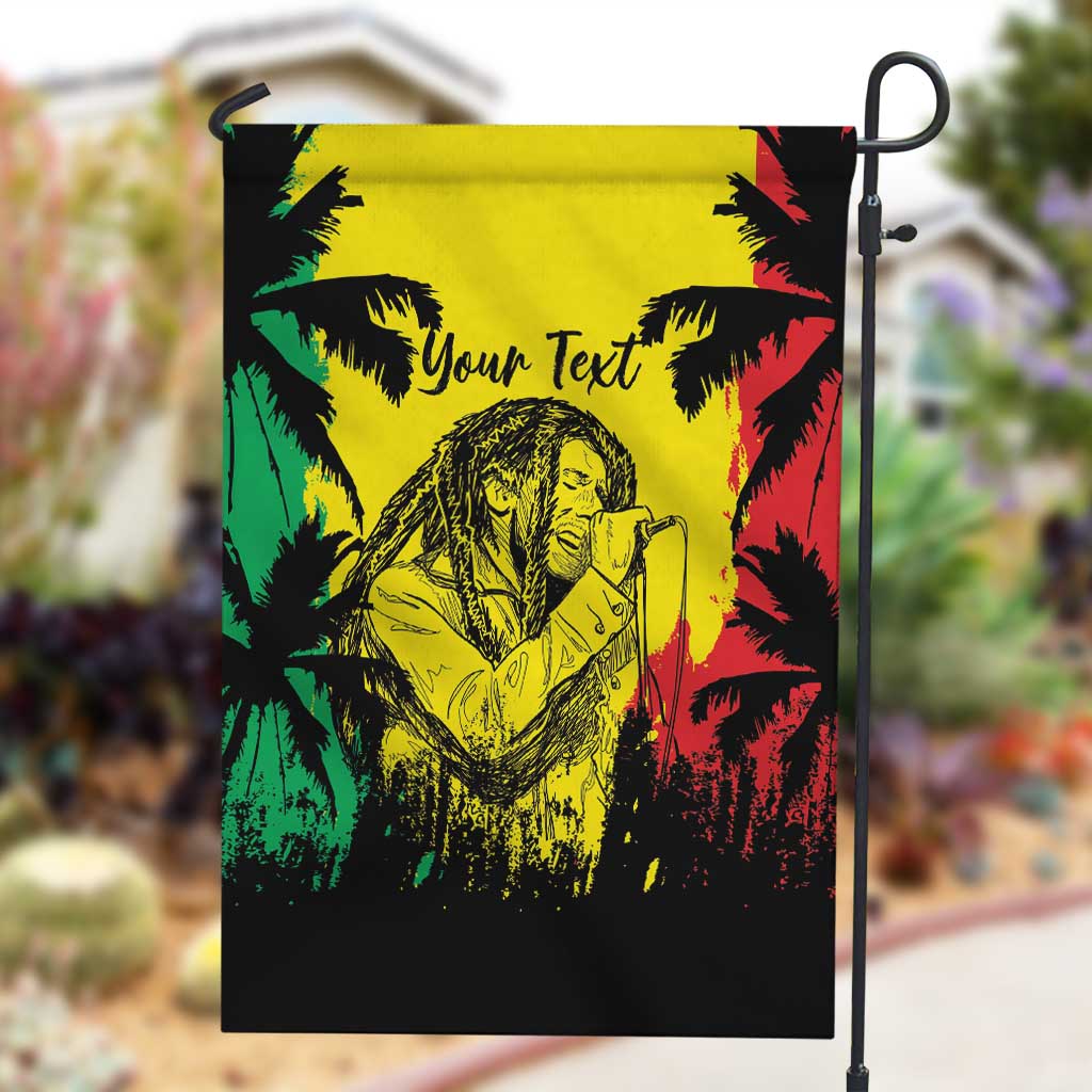 Reggae Soul B.Marley Personalized Garden Flag Tropical Grunge LT7