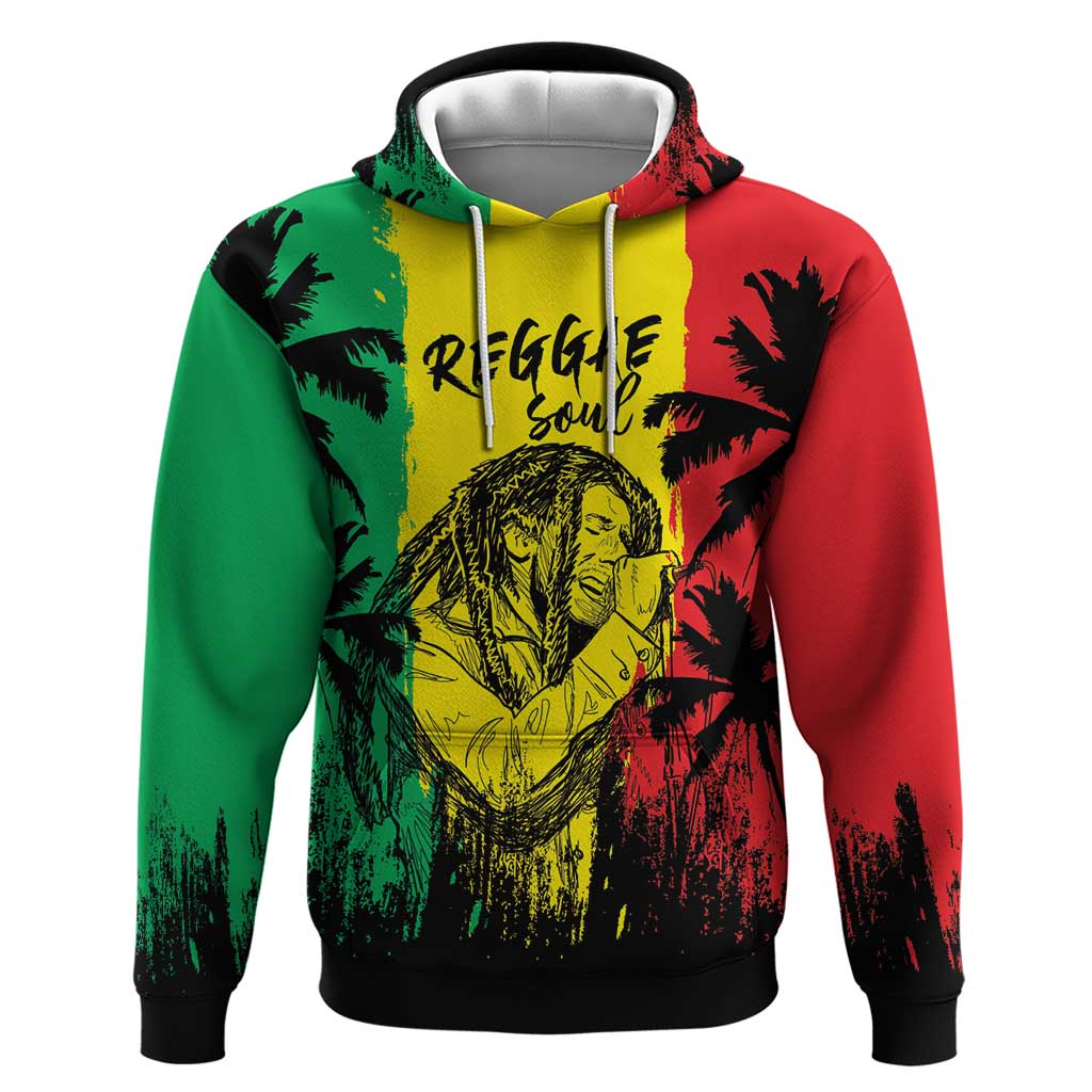 Reggae Soul B.Marley Personalized Hoodie Tropical Grunge LT7