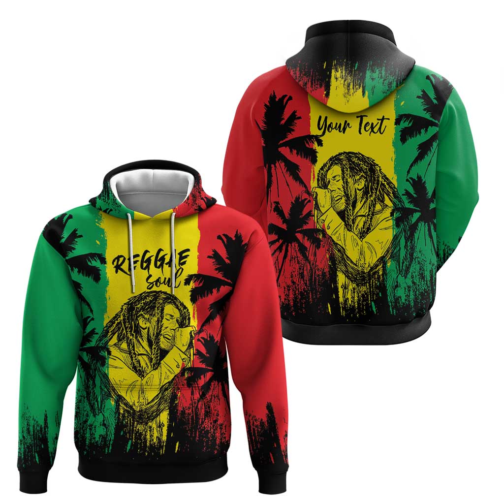 Reggae Soul B.Marley Personalized Hoodie Tropical Grunge LT7