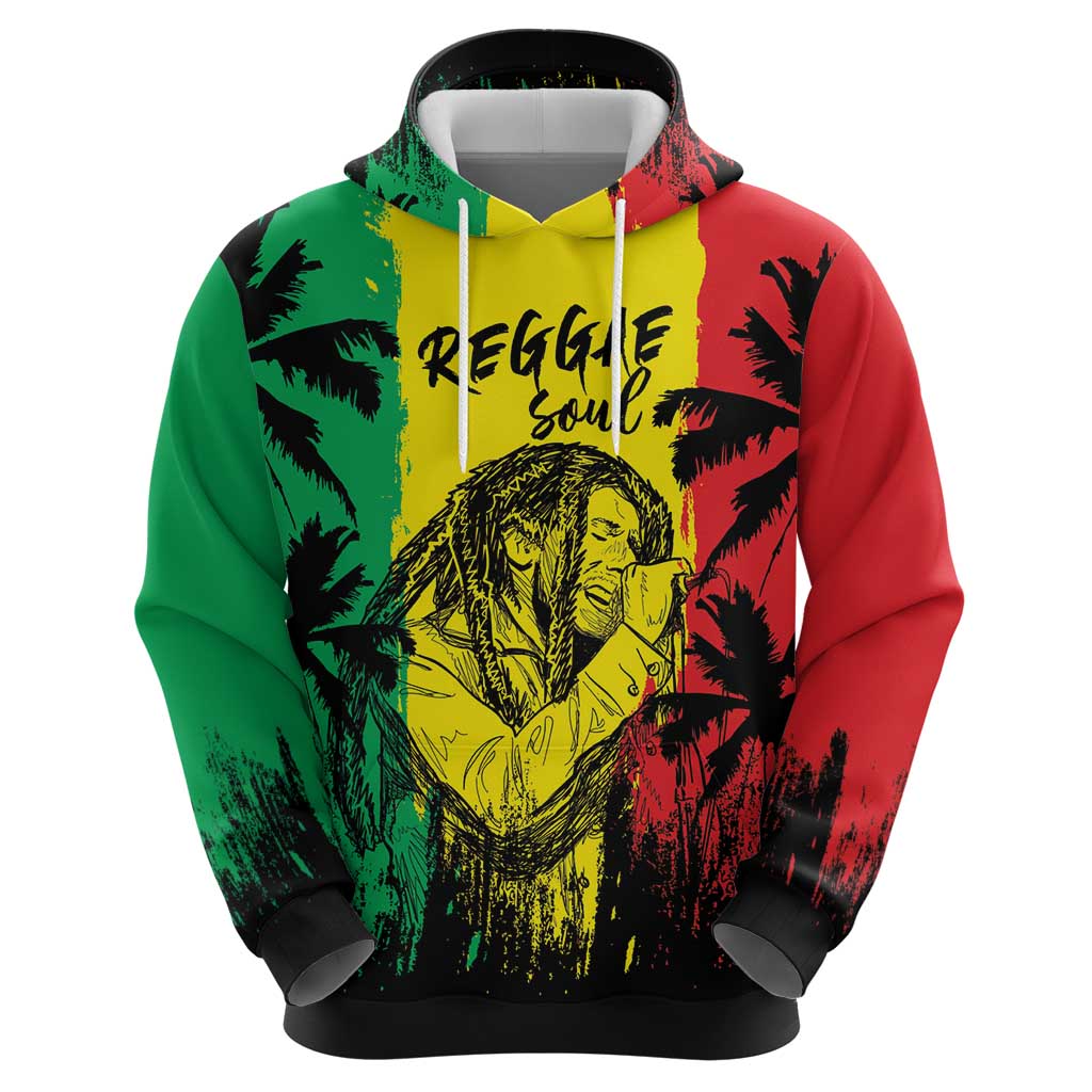 Reggae Soul B.Marley Personalized Hoodie Tropical Grunge LT7