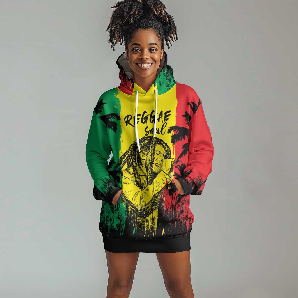 Reggae Soul B.Marley Personalized Hoodie Dress Tropical Grunge LT7