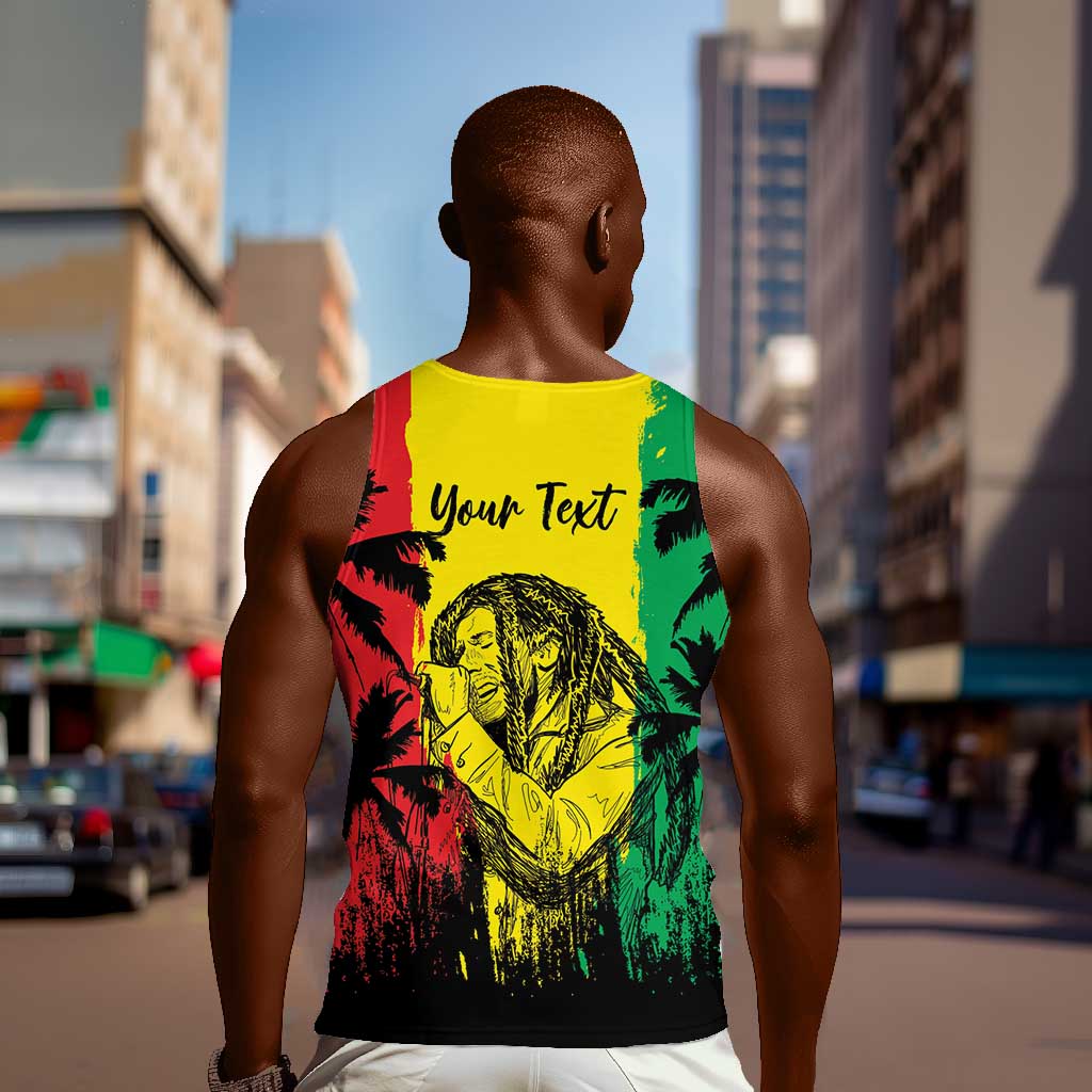 Reggae Soul B.Marley Personalized Men Tank Top Tropical Grunge LT7
