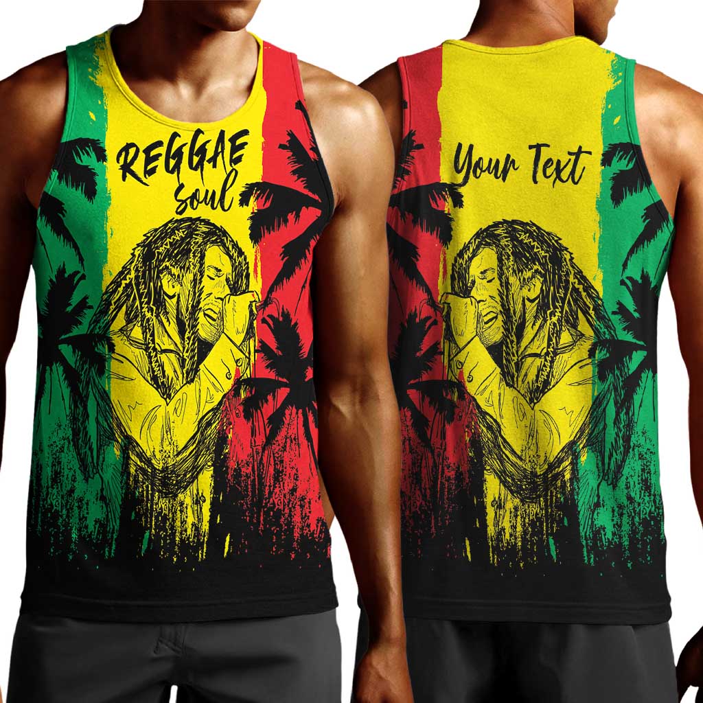 Reggae Soul B.Marley Personalized Men Tank Top Tropical Grunge LT7