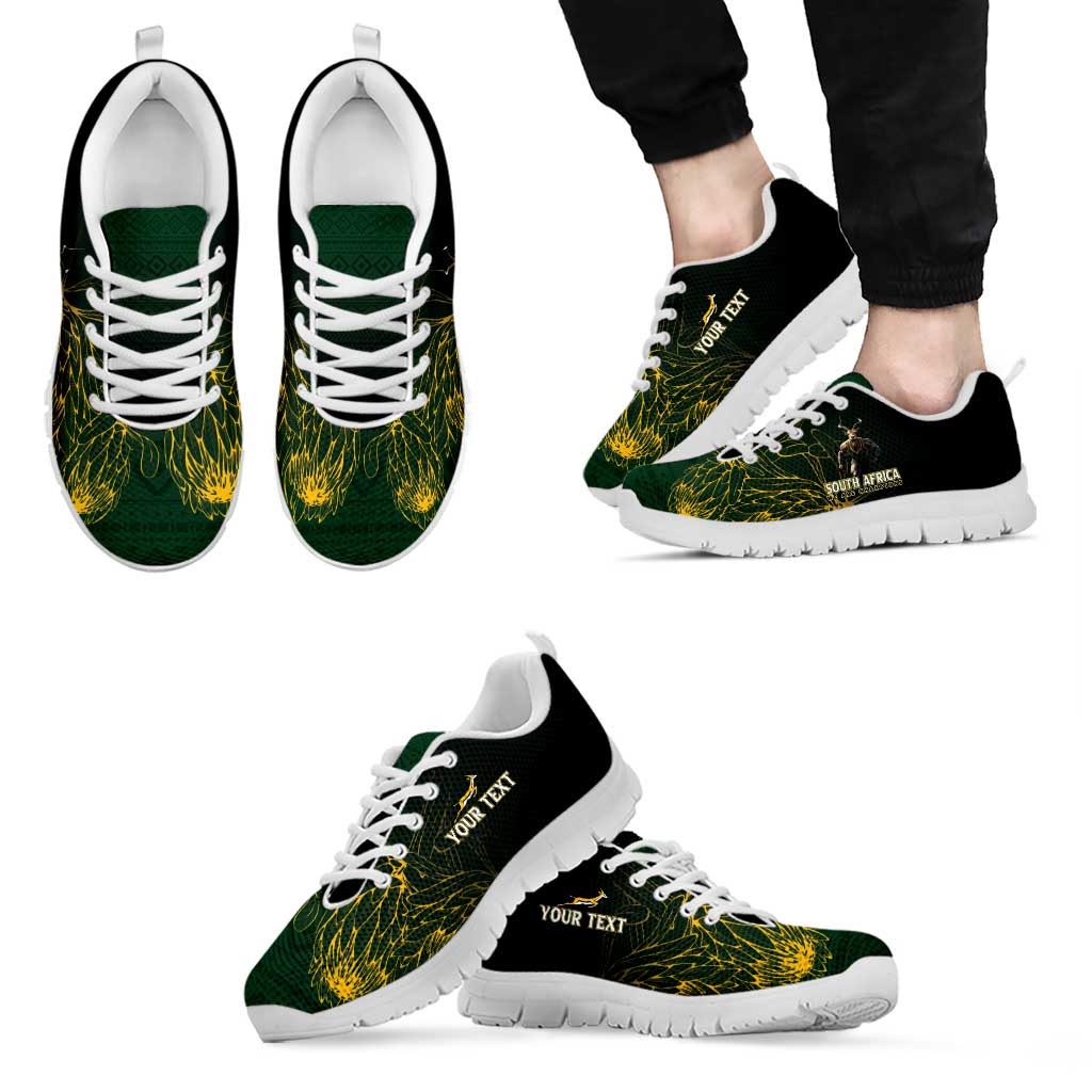 Personalised South Africa Rugby Sneakers Proud Bokke We Are Champions LT7