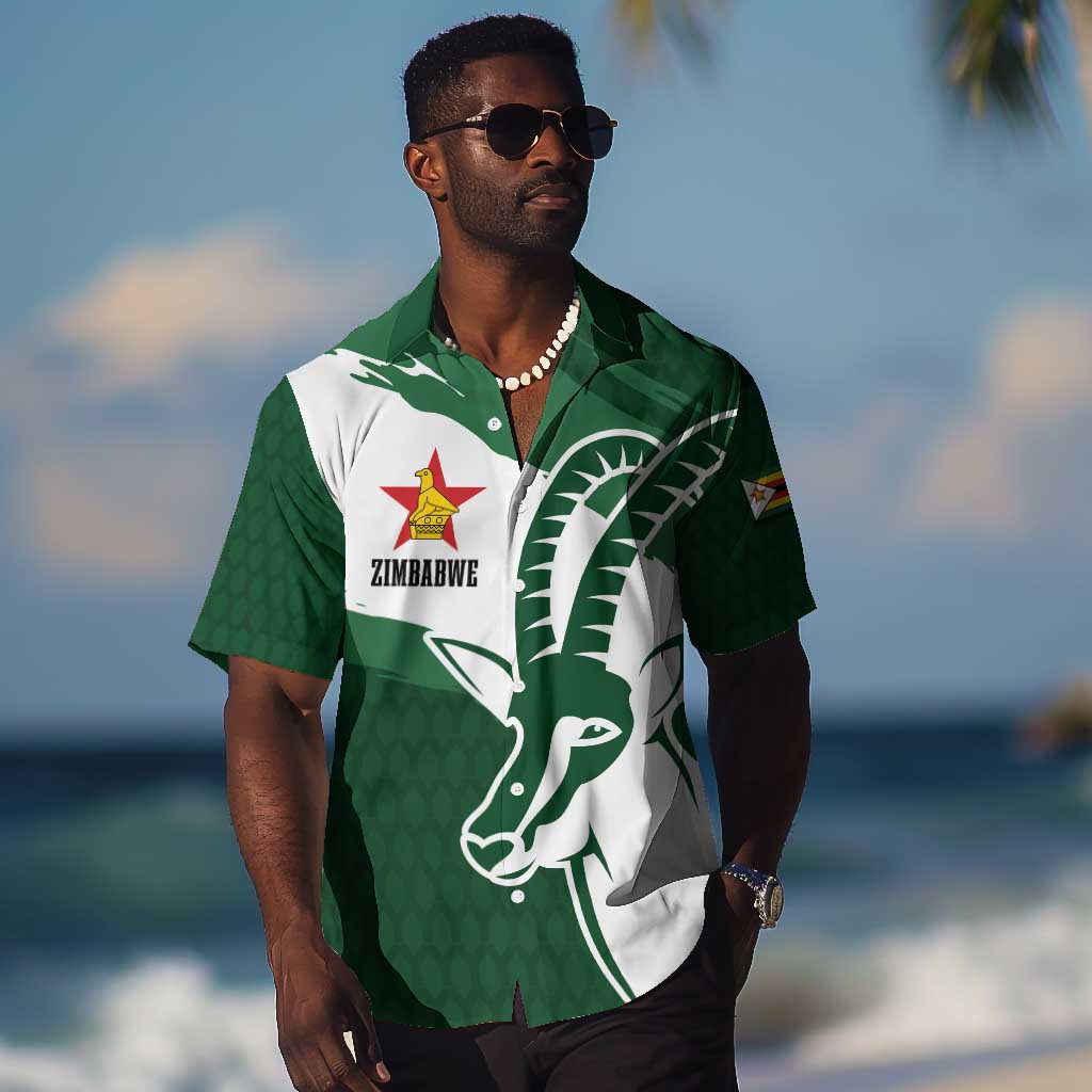 Zimbabwe Rugby Personalized Grunge Hawaiian Shirt Go Sables LT7