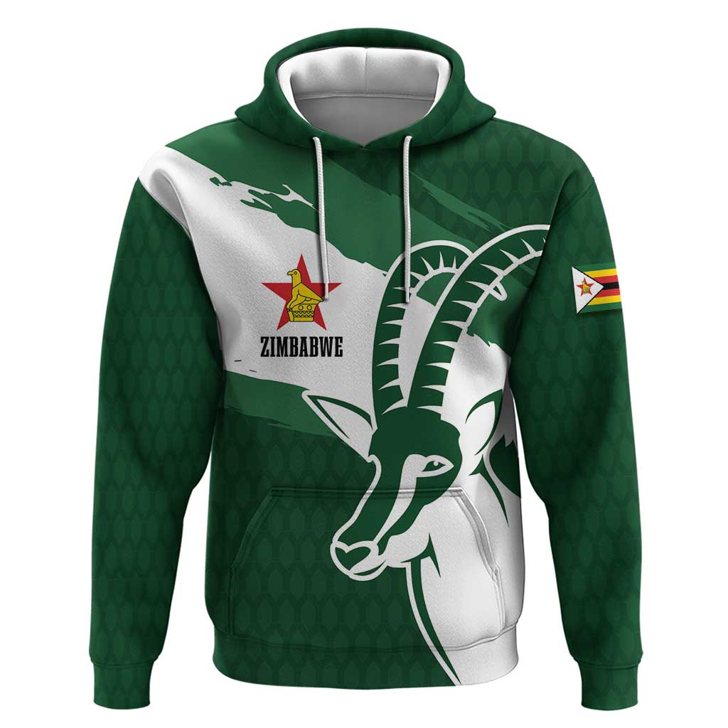 Zimbabwe Rugby Personalized Grunge Hoodie GO Sables LT7