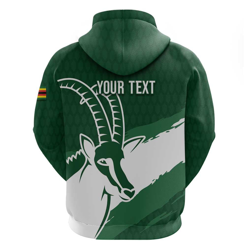 Zimbabwe Rugby Personalized Grunge Hoodie GO Sables LT7