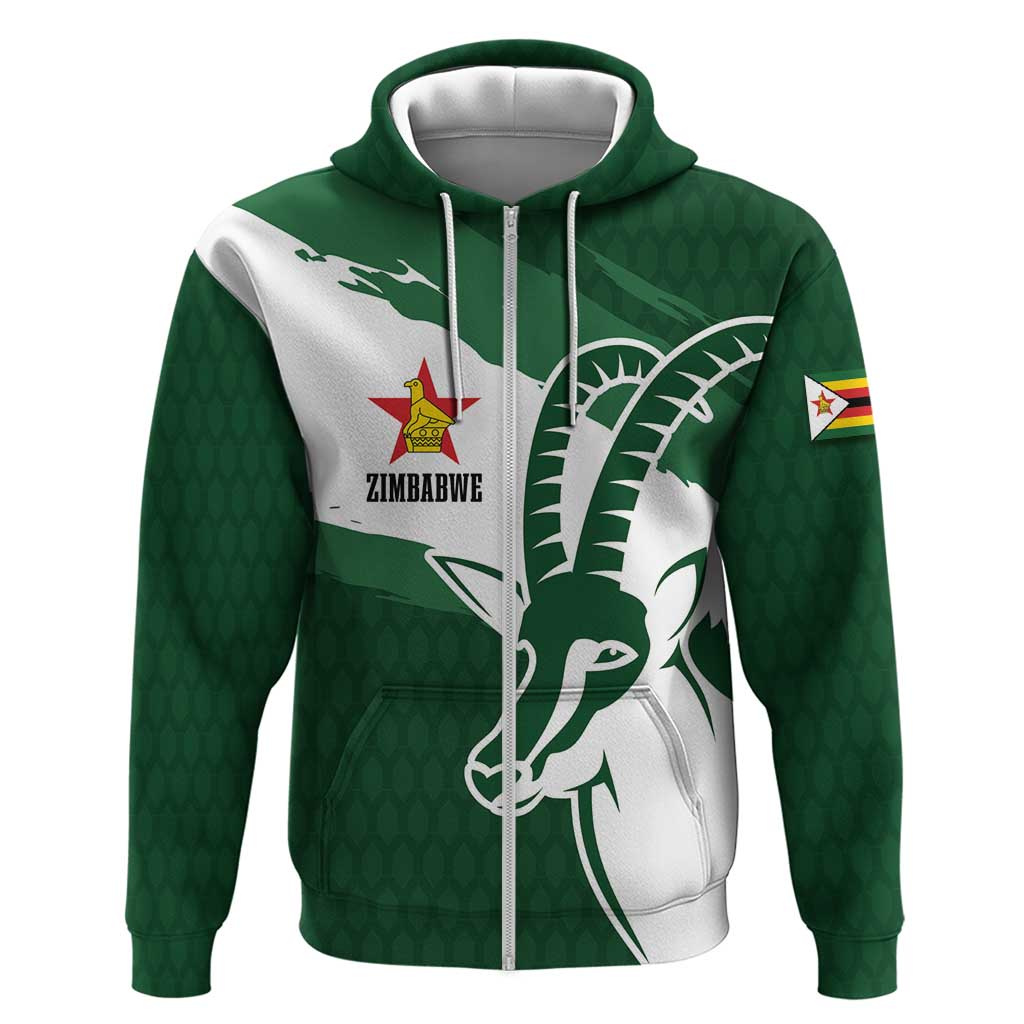 Zimbabwe Rugby Personalized Grunge Hoodie GO Sables LT7
