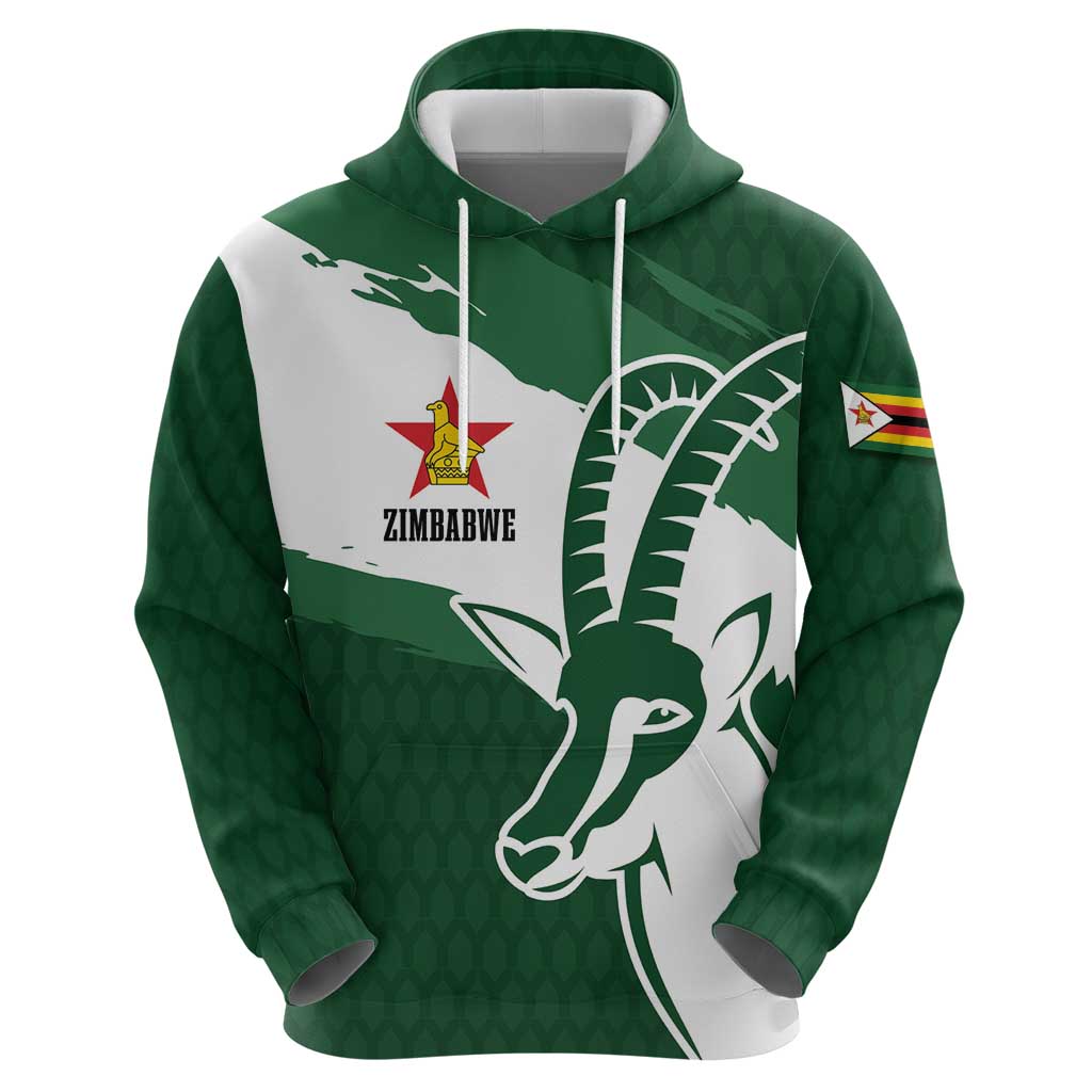 Zimbabwe Rugby Personalized Grunge Hoodie GO Sables LT7