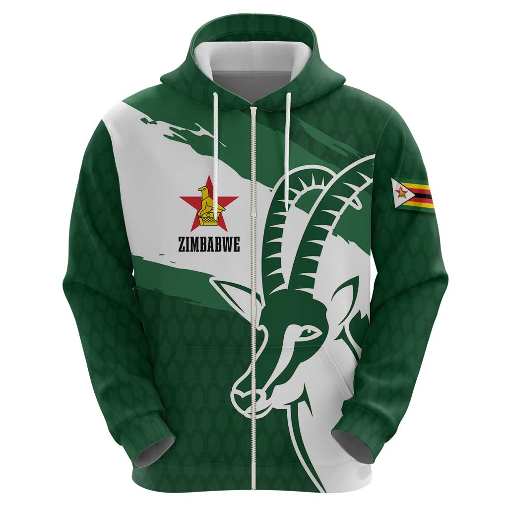 Zimbabwe Rugby Personalized Grunge Hoodie GO Sables LT7