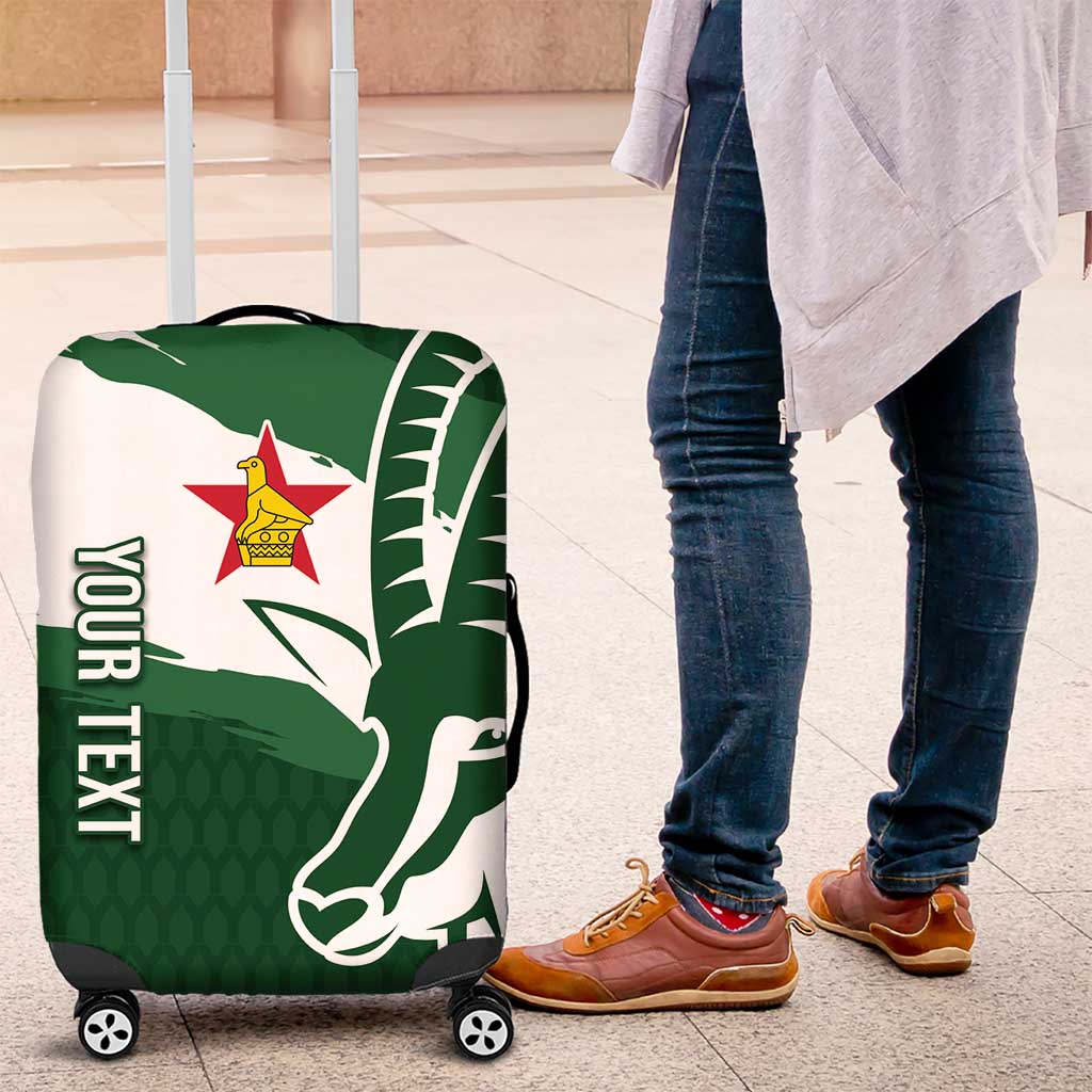Zimbabwe Rugby Personalized Grunge Luggage Cover GO Sables LT7